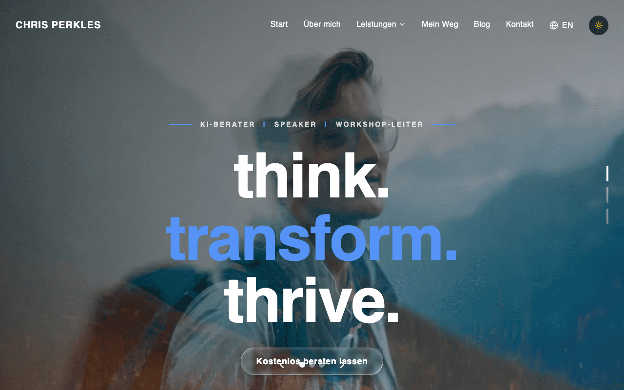 Screenshot von chrisperkles.at