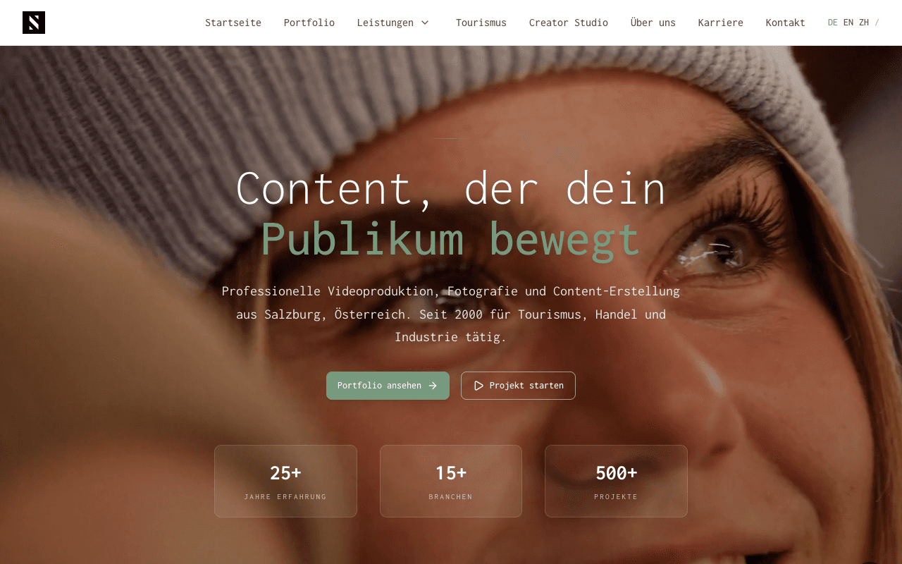 Screenshot von skyline.at